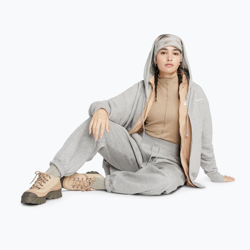 Dámská mikina Nike Sportswear Phoenix Fleece dark grey heather/sail 2