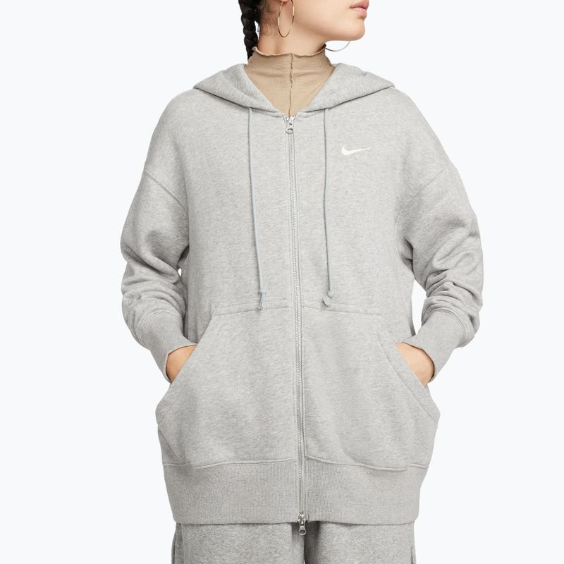 Dámská mikina Nike Sportswear Phoenix Fleece dark grey heather/sail 4