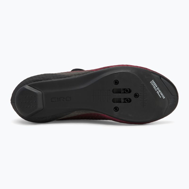 Dámská silniční obuv Giro Cadet Carbon ano dark cherry 4