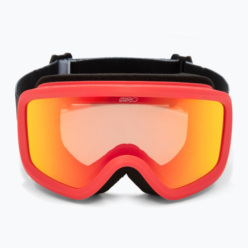 Dětské lyžařské brýle Giro Chico 2.0 Jr black blocks/amber scarlet 2