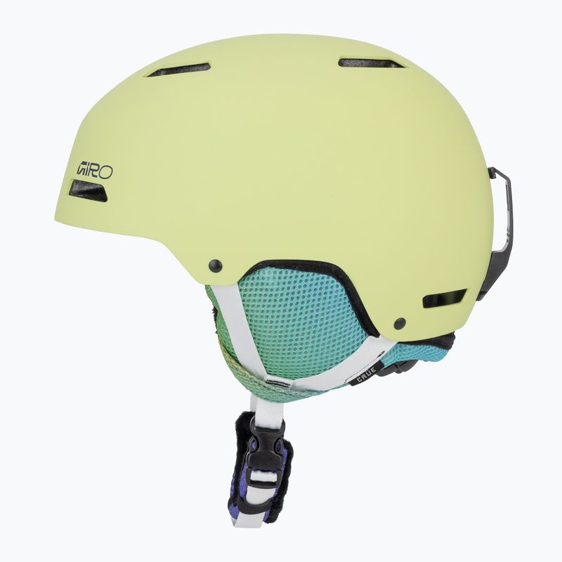 Dětská lyžařská helma Giro Crue matte fluorescent green 3