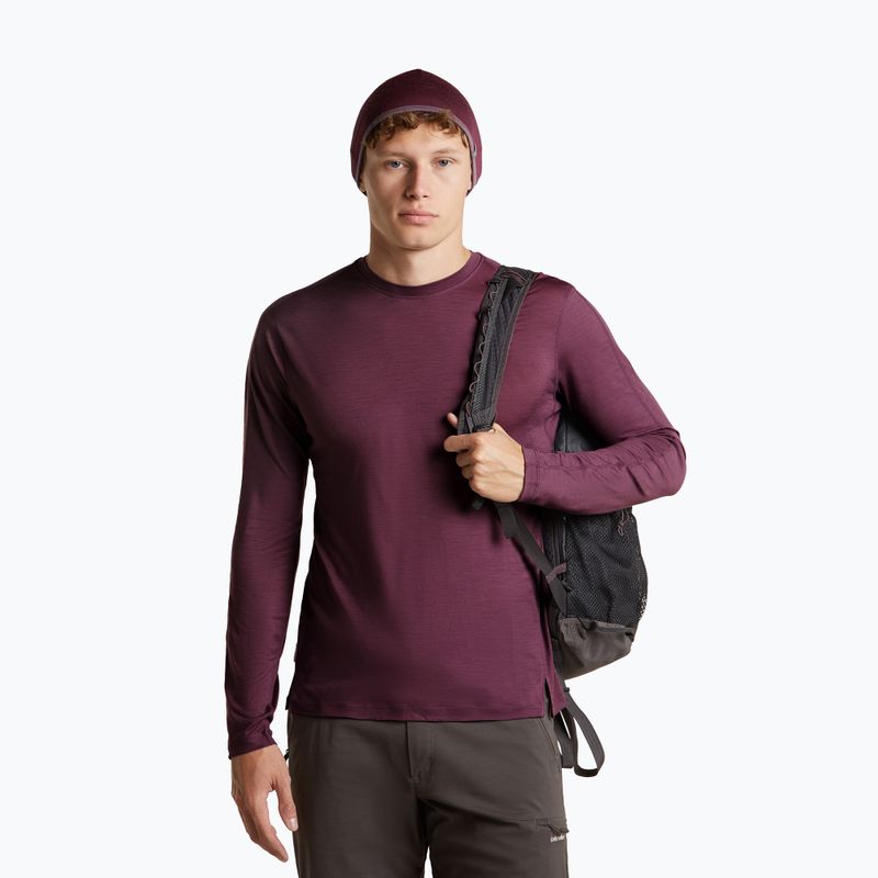 Čepice icebreaker Merino 200 Oasis Reversible Beanie berry/grey plum 5