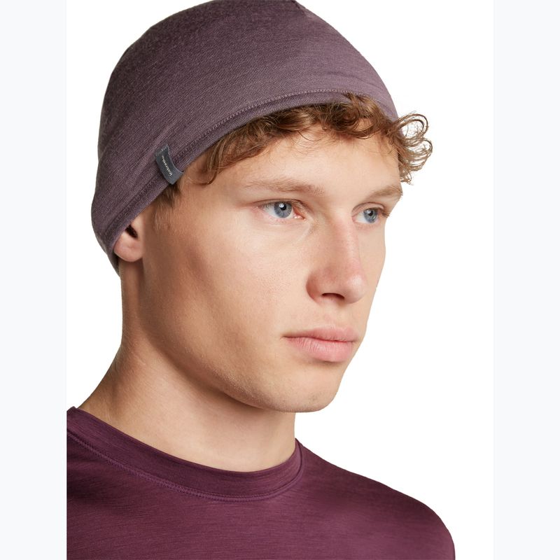 Čepice icebreaker Merino 200 Oasis Reversible Beanie berry/grey plum 8