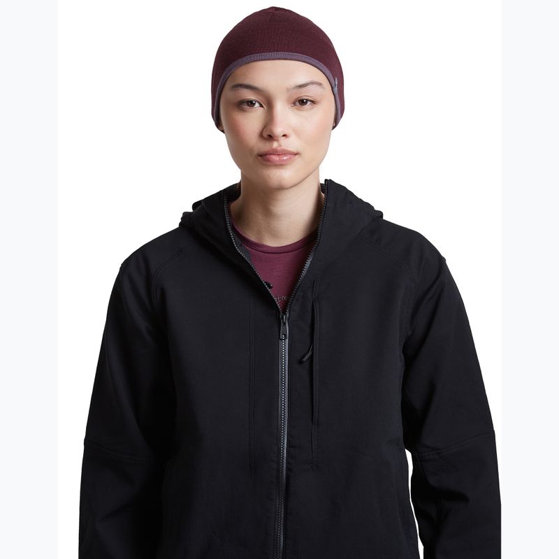 Čepice icebreaker Merino 200 Oasis Reversible Beanie berry/grey plum 9