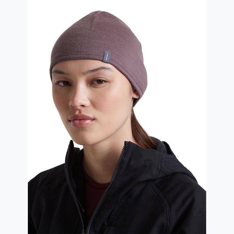 Čepice icebreaker Merino 200 Oasis Reversible Beanie berry/grey plum 12