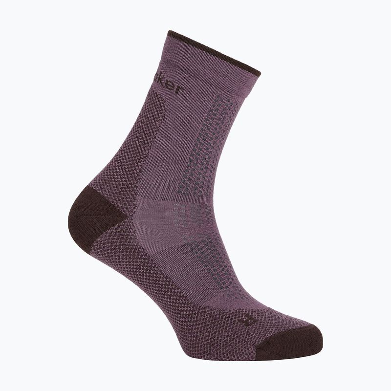 Dámské ponožky Icebreaker Merino Hike+ Ultralight Quarter grey plum/bittersweet 2