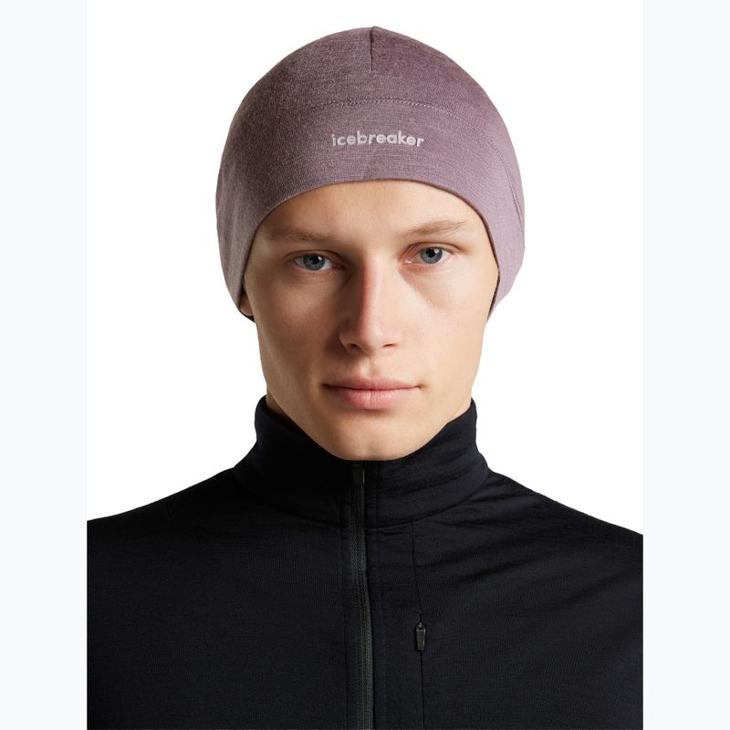 Zimní čepice icebreaker Merino 200 Oasis Beanie grey plum 4
