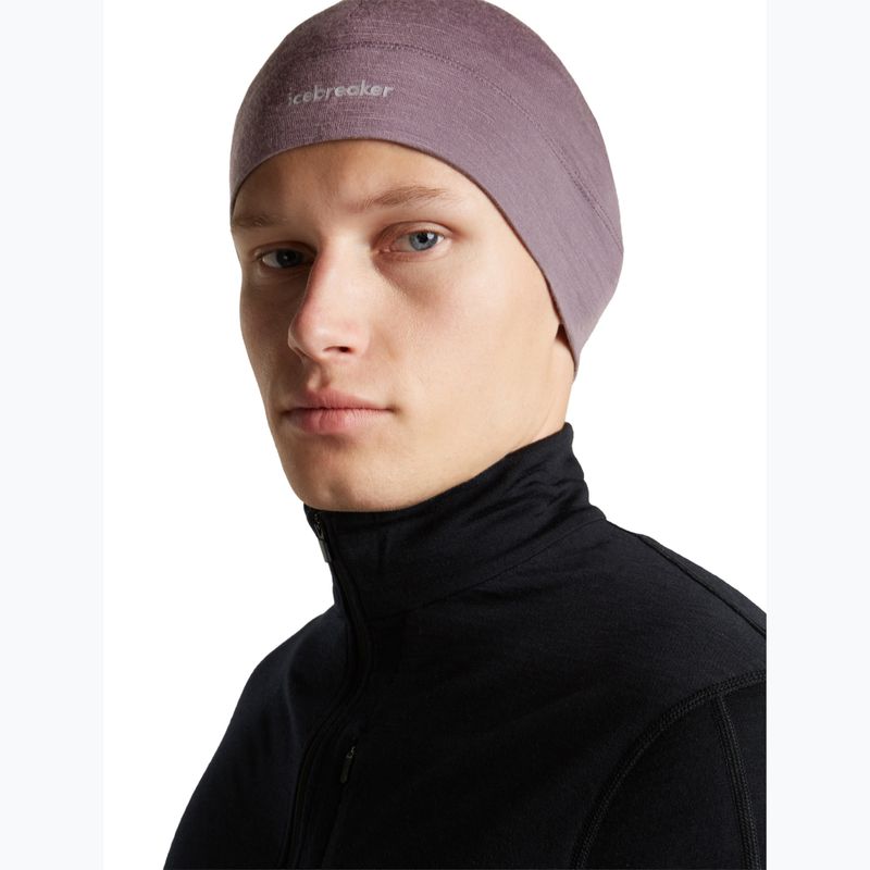 Zimní čepice icebreaker Merino 200 Oasis Beanie grey plum 5