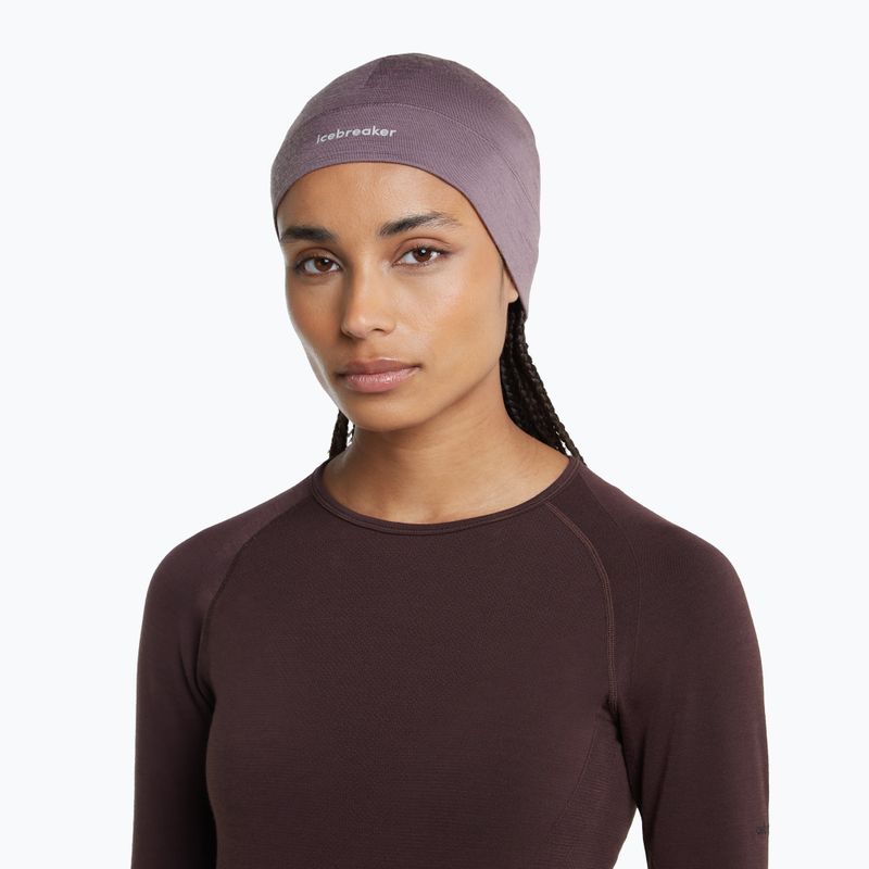 Zimní čepice icebreaker Merino 200 Oasis Beanie grey plum 7