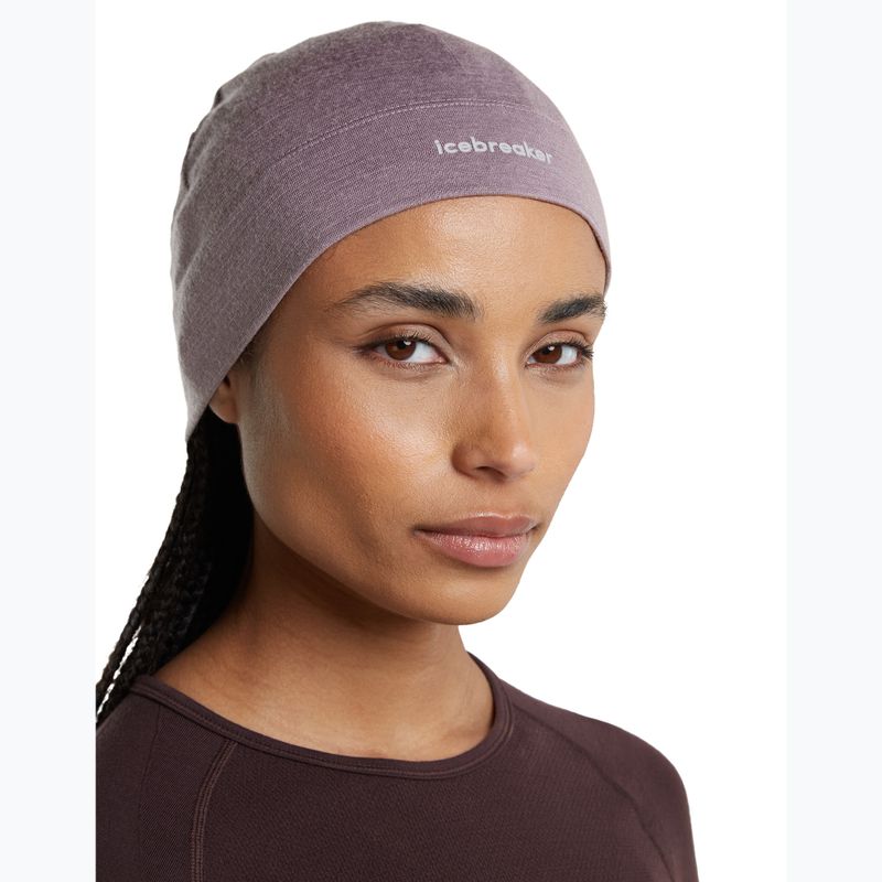 Zimní čepice icebreaker Merino 200 Oasis Beanie grey plum 8