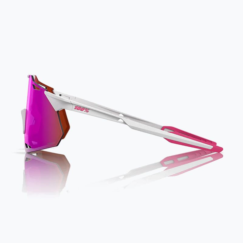 Sluneční brýle 100% Hypercraft XS matte white/pink/hiper vital pink mirror 2