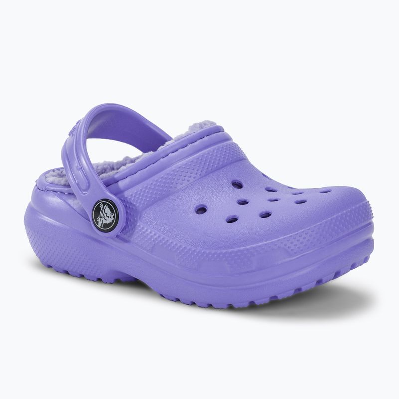 Dětské nazouváky Crocs Classic Lined digital violet 2