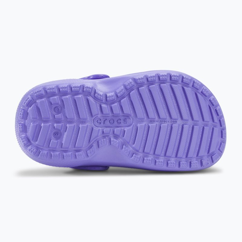 Dětské nazouváky Crocs Classic Lined digital violet 5