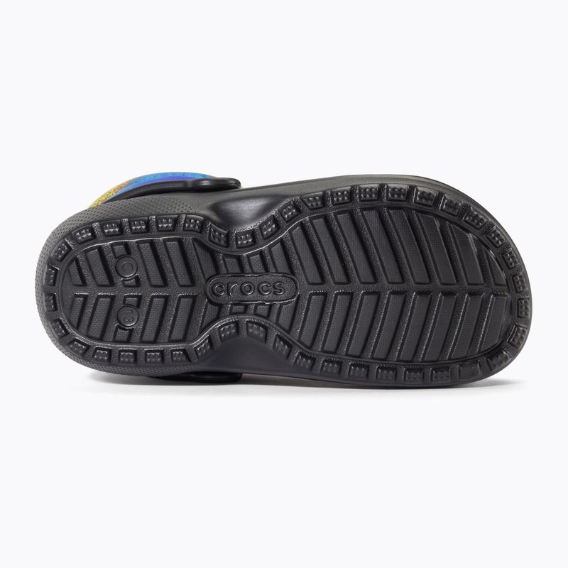 Dětské sněhule Crocs Classic Lined Spray Dye Boot Kids black/multi 4