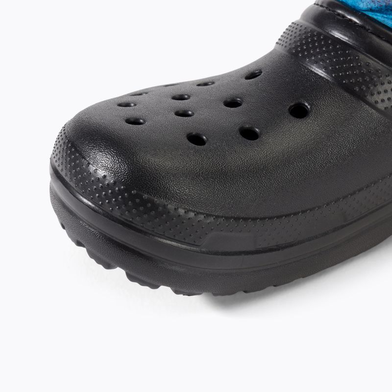 Dětské sněhule Crocs Classic Lined Spray Dye Boot Kids black/multi 7