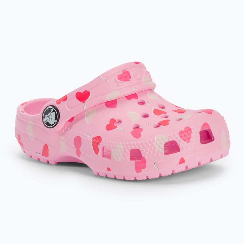 Dětské nazouváky Crocs VDay Clog Toddler flamingo
