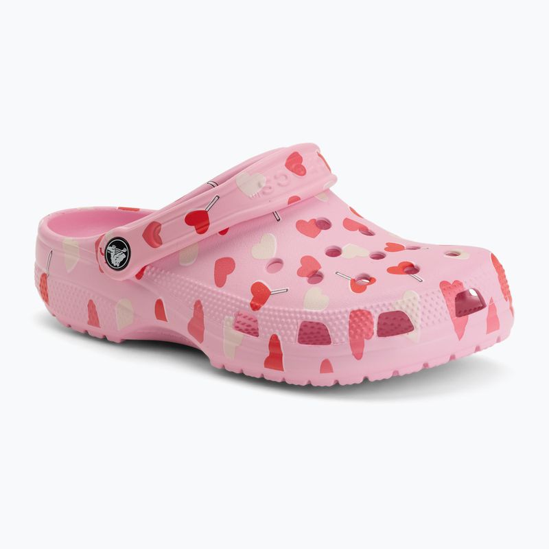 Nazouváky Crocs Classic Valentines Day Clog flamingo