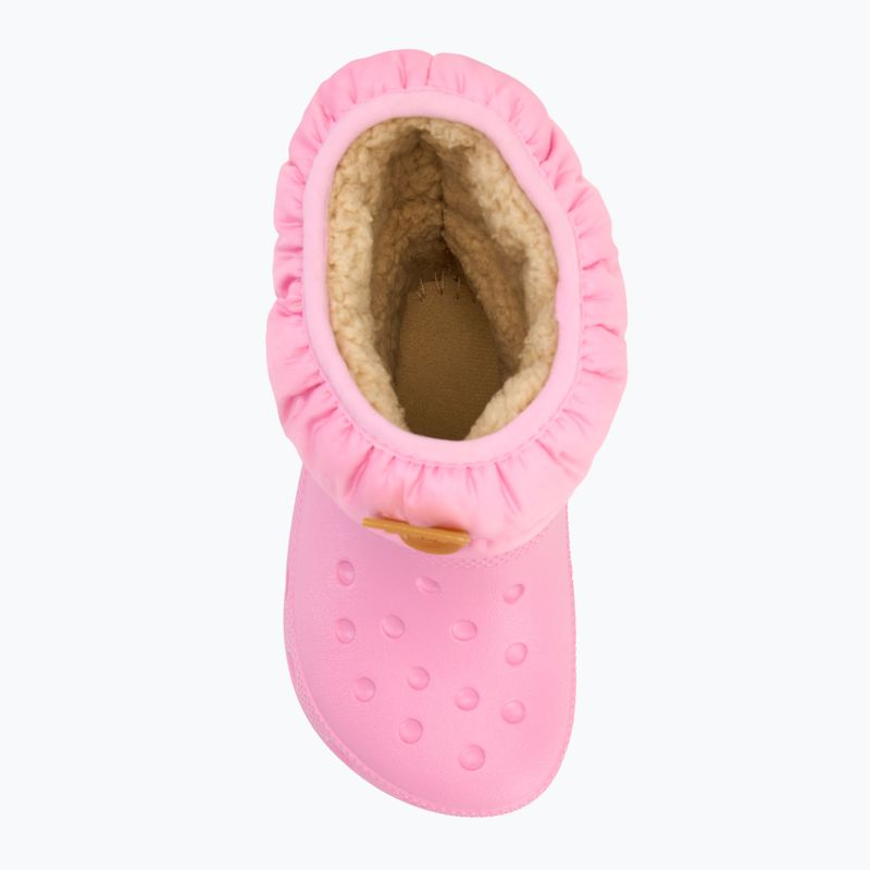 Dětské sněhule Crocs Classic Neo Puff Boot Toddler pink tweed/gum 5