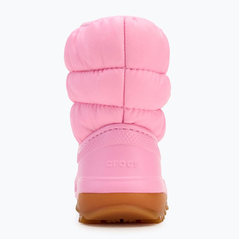 Dětské sněhule Crocs Classic Neo Puff Boot Toddler pink tweed/gum 6