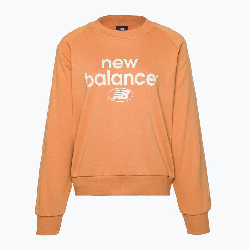 Dámská sportovní mikina New Balance Essentials Reimagined Archive French Terry Crewneck hnědá NBWT31508 5