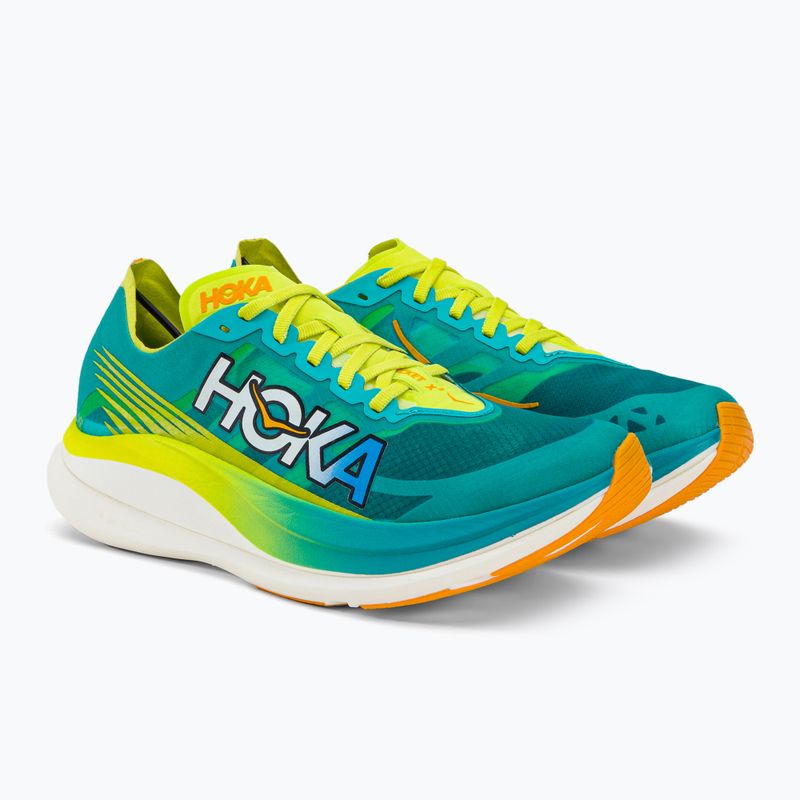 Pánská běžecká obuv HOKA Rocket X 2 blue/yellow 1127927-CEPR 3