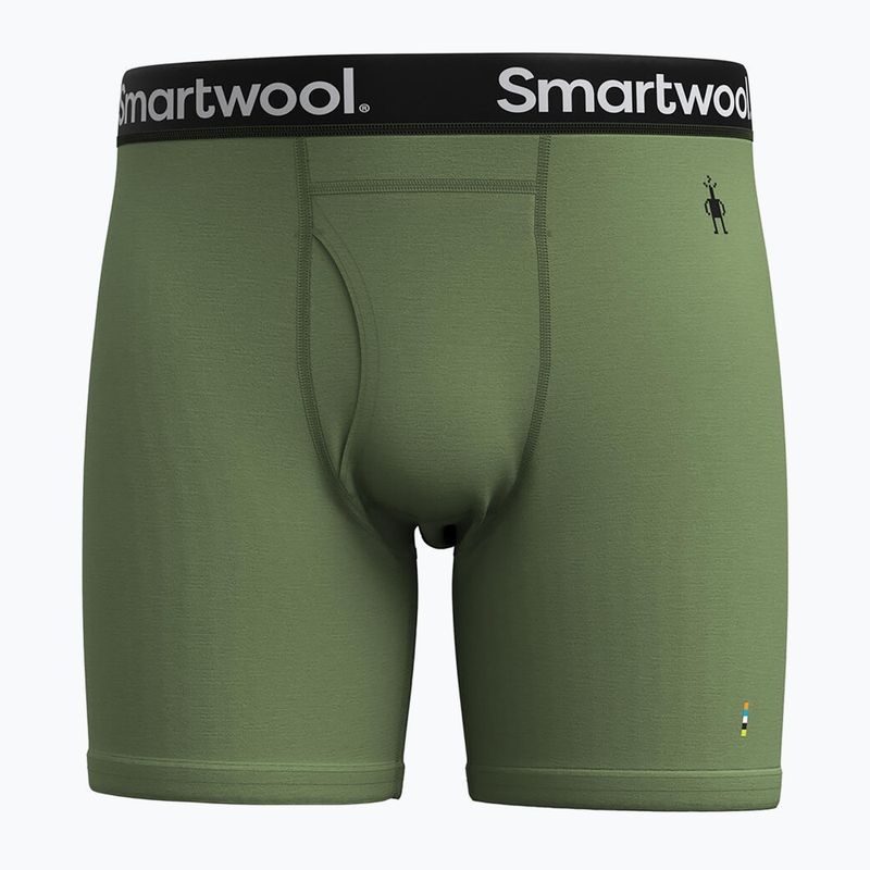 Pánské termo boxerky Smartwool Merino Boxer Boxed fern green
