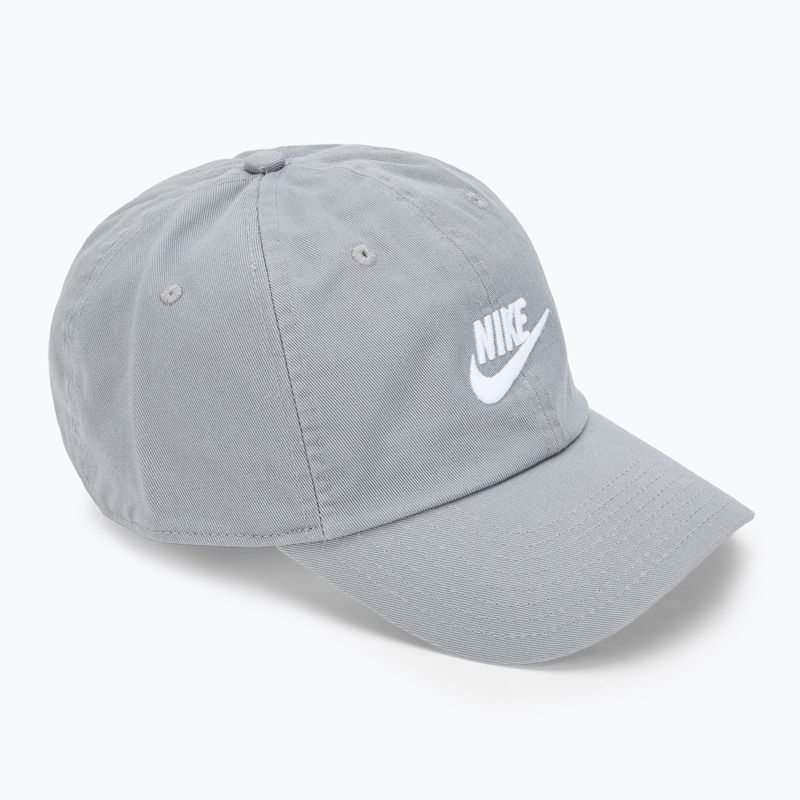 Kšiltovka Nike Club Unstructured Futura Wash particle grey/white