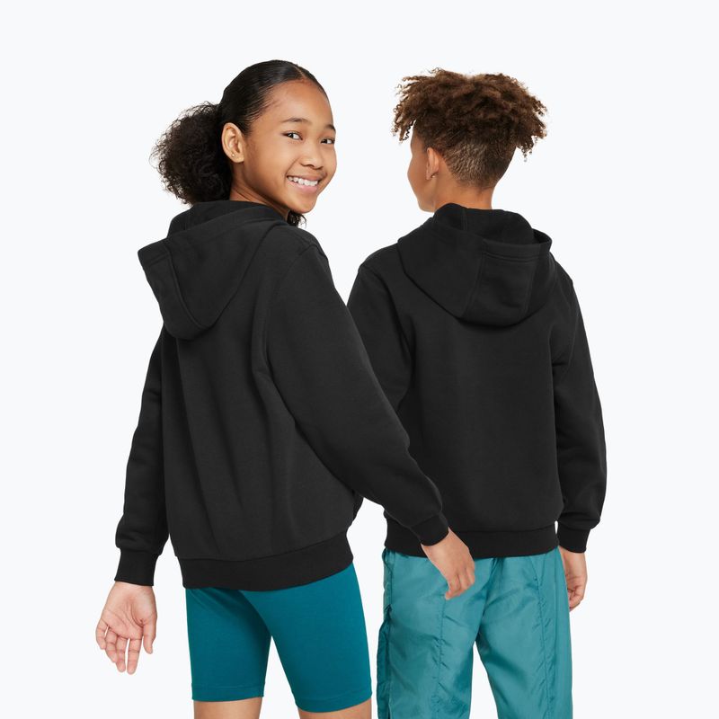 Dětská mikina Nike Club Fleece Hoodie black/white 3