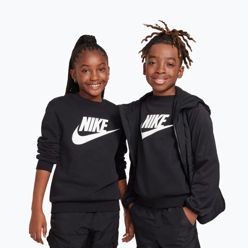 Dětská mikina Nike Sportswear Club Fleece comet black/white 8