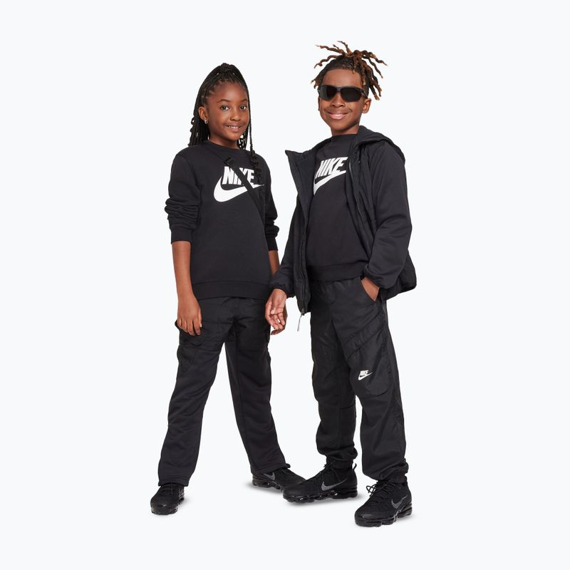 Dětská mikina Nike Sportswear Club Fleece comet black/white 9
