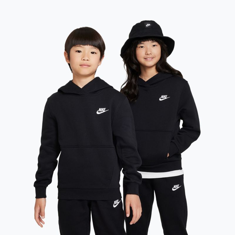 Dětská mikina Nike Sportswear Club Fleece black/white 5