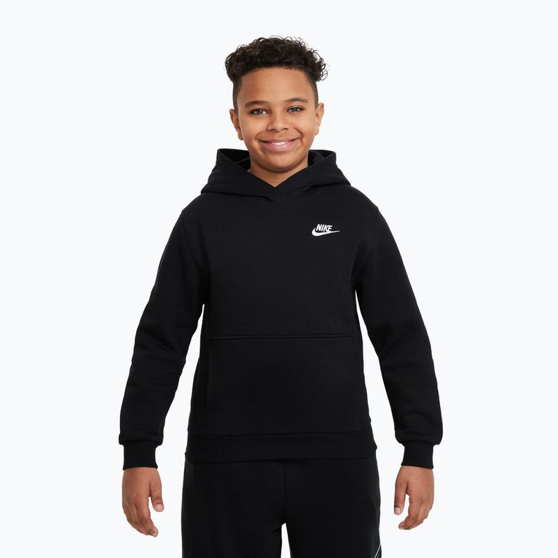 Dětská mikina Nike Sportswear Club Fleece black/white 9