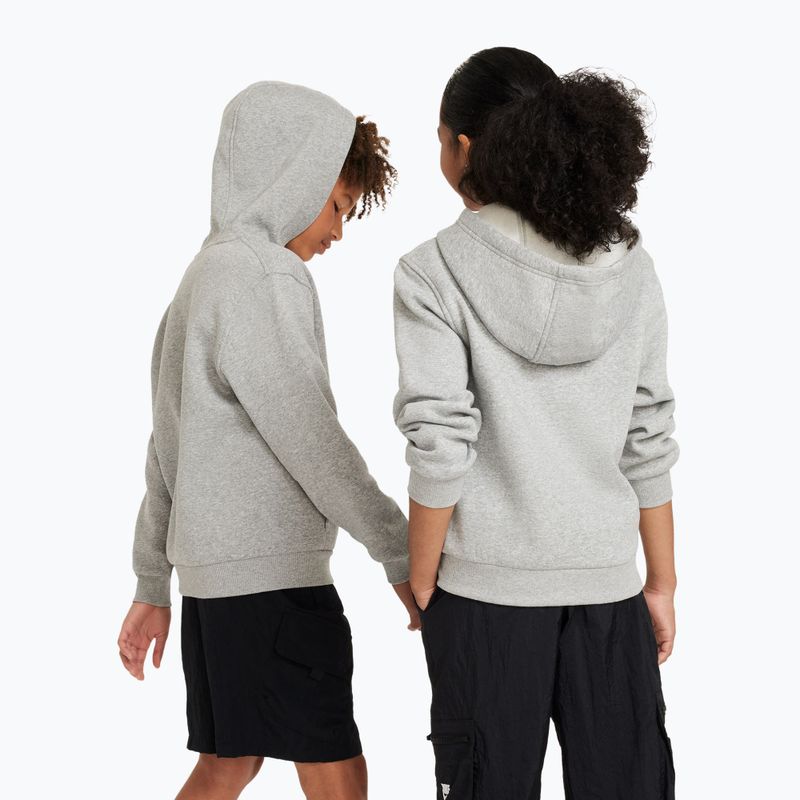 Dětská mikina Nike Sportswear Club Fleece dark grey heather/base grey/white 7