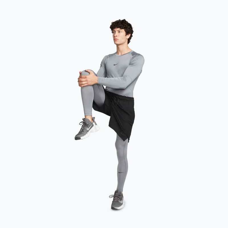 Pánské tréninkové tričko Longsleeve Nike Pro Dri-Fit Tight Fitness smoke grey/black 2