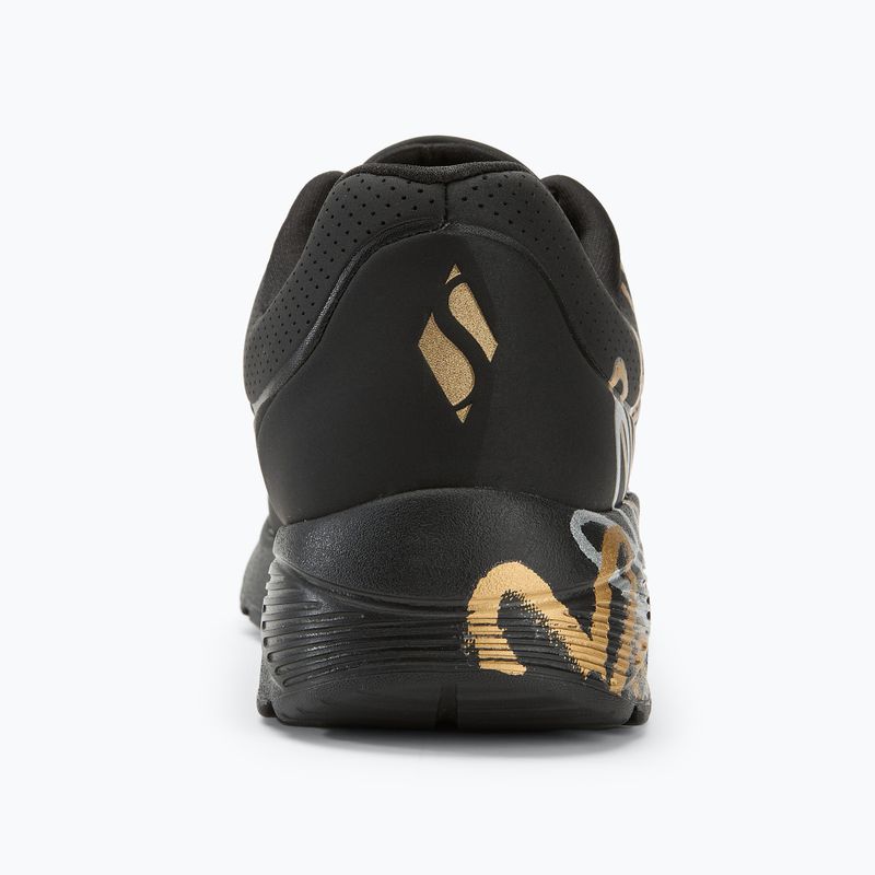 Dětské boty SKECHERS JGoldcrown Uno Lite Metallic Love black/gold 6