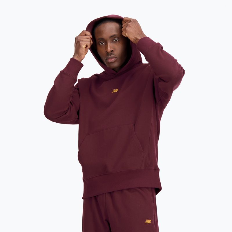 Pánská mikina New Balance Athletics Remastered Graphic French Terry burgundy 3