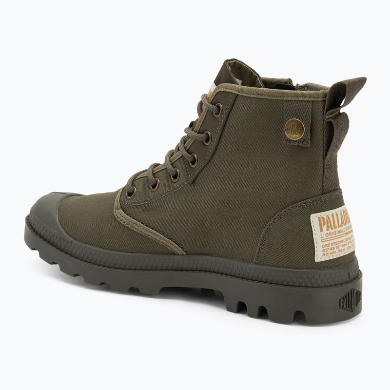 Boty Palladium Pampa Detroit Zip olive night 3