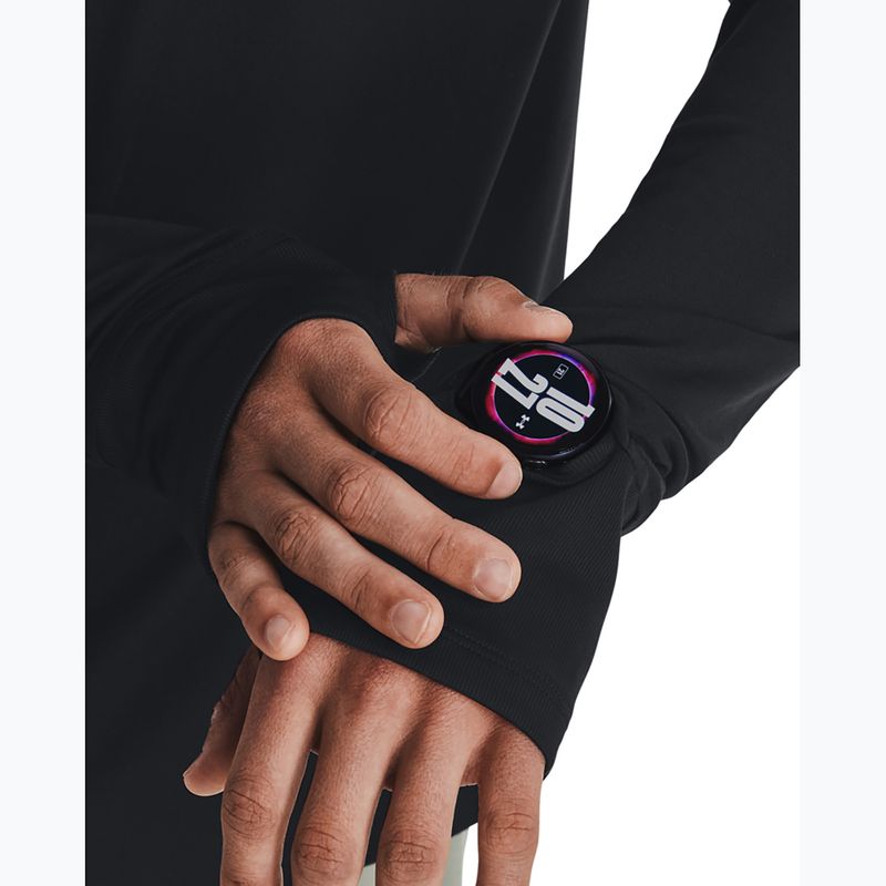 Pánské běžecké tričko longsleeve Under Armour Launch Pro 1/4 Zip black/black/reflective 5