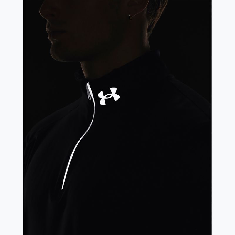 Pánské běžecké tričko longsleeve Under Armour Launch Pro 1/4 Zip black/black/reflective 6