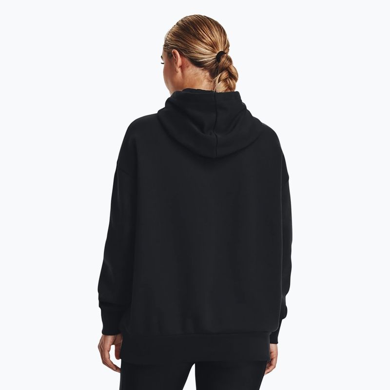 Dámská mikina  Under Armour Icon Fleece Hoodie black/white 3