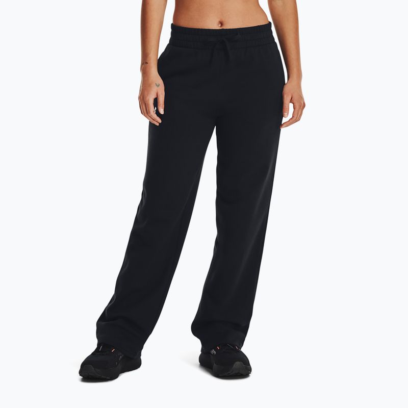 Dámské kalhoty Under Armour Rival Fleece Straight Mod Rack black/white