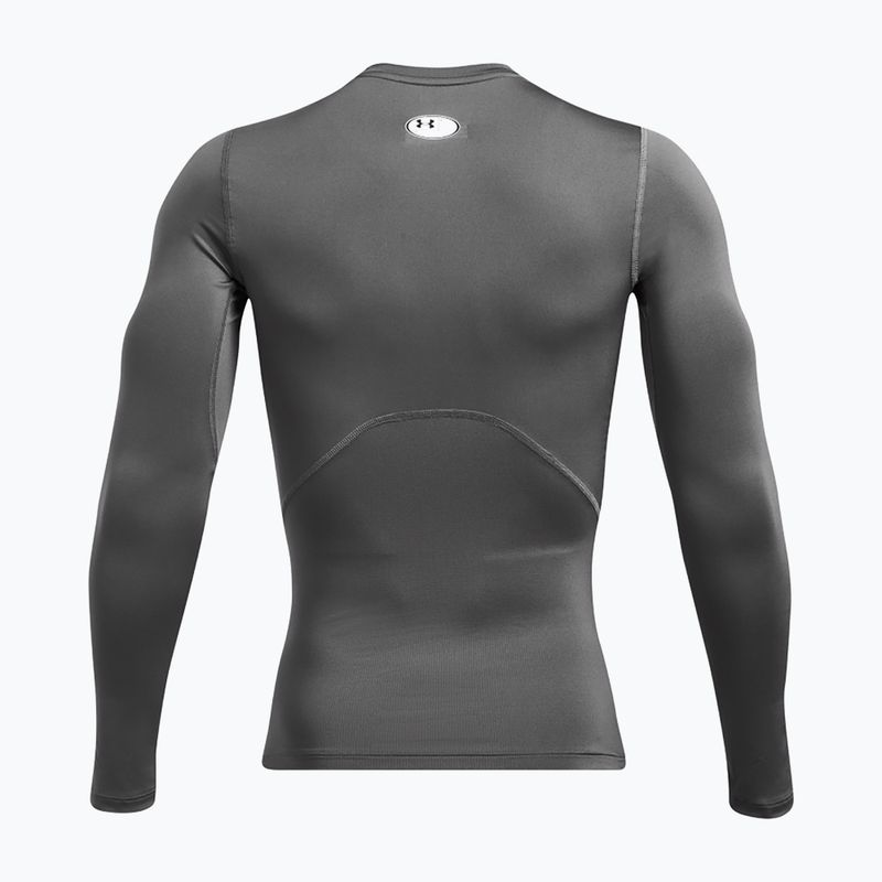Pánské tričko longsleeve Under Armour Heat Gear Armour Comp castlerock/white 4