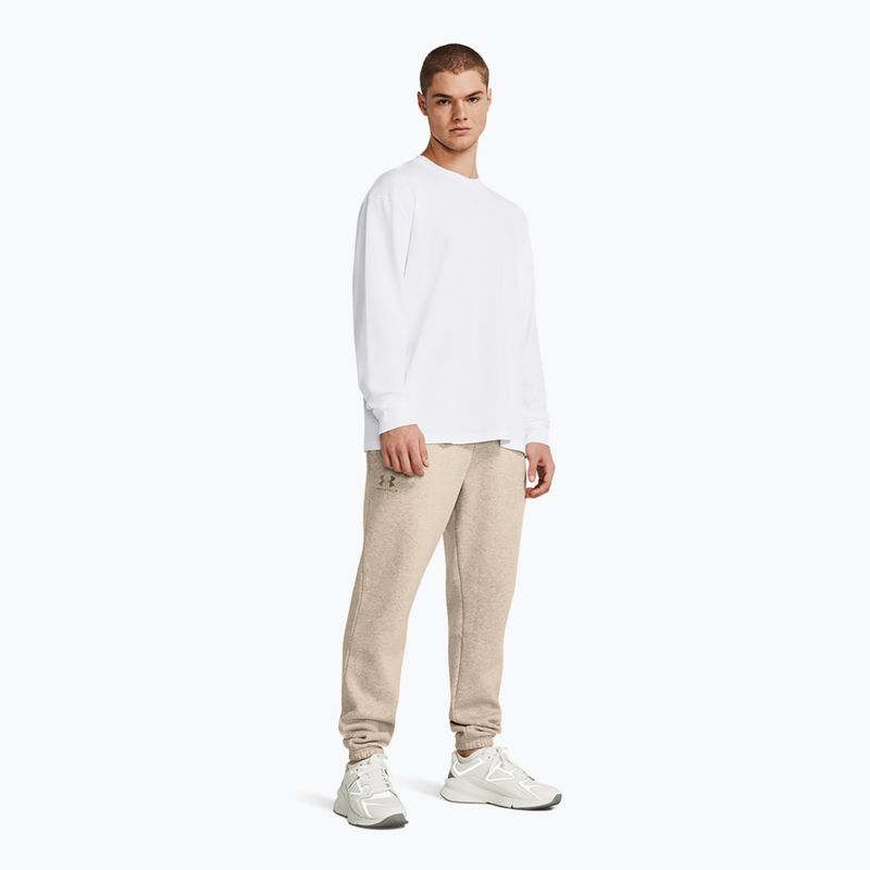 Pánské sportovní kalhoty Under Armour Essential Fleece Joggers timberwolf taupe light hthr/timberwolf taupe 2