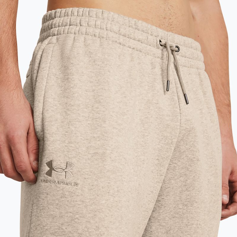 Pánské sportovní kalhoty Under Armour Essential Fleece Joggers timberwolf taupe light hthr/timberwolf taupe 4