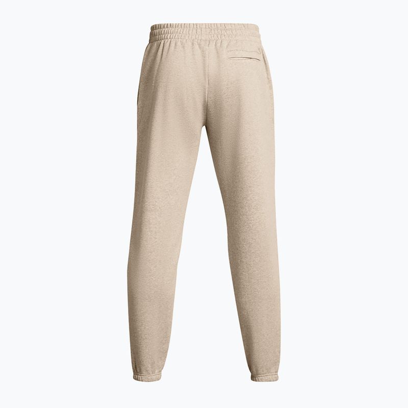 Pánské sportovní kalhoty Under Armour Essential Fleece Joggers timberwolf taupe light hthr/timberwolf taupe 7