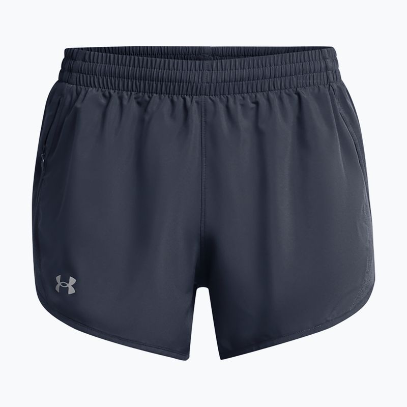 Dámské běžecké šortky Under Armour Fly By 3" downpour gray / downpour gray / reflective 5