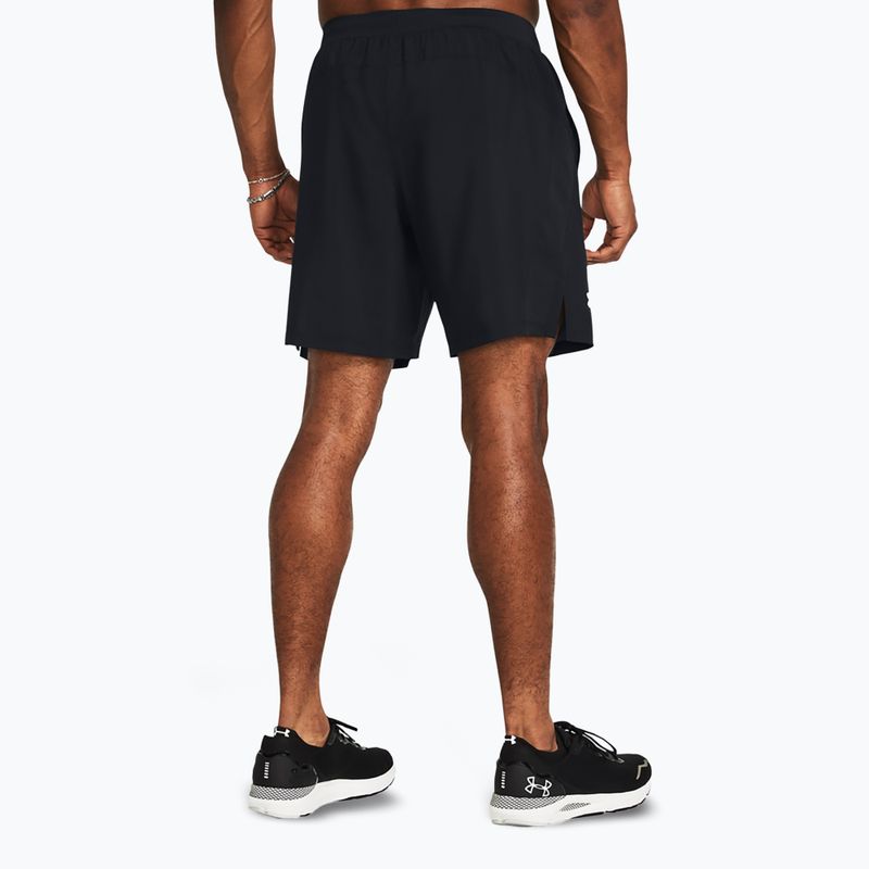 Pánské běžecké šortky  Under Armour Launch 7" black/black/reflective 3