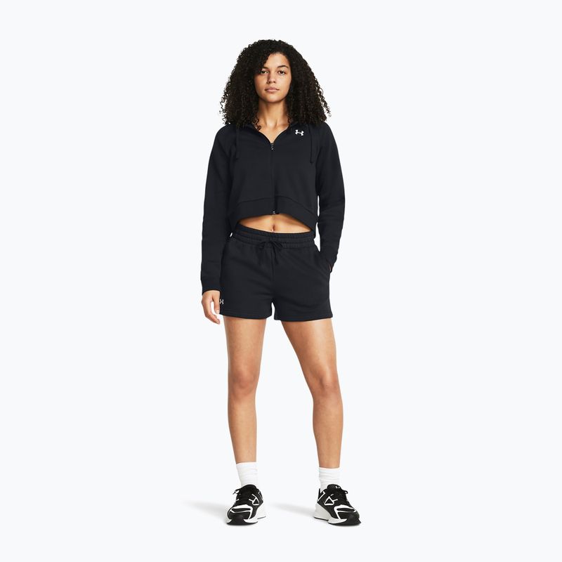 Dámské sportovní kraťasy Under Armour Rival Fleece black/white 2