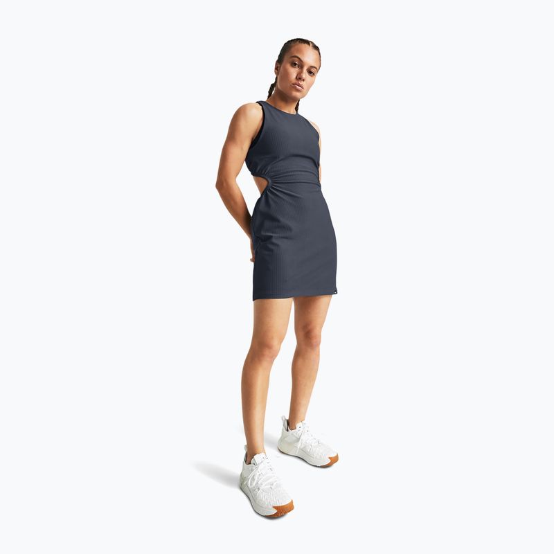 Dámské sportovní šaty Under Armour Project Rock Let's Go Grind downpour gray/black 2