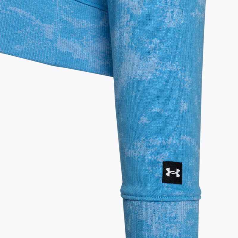 Dámské sportovní tričko  Under Armour Project Rock Underground Terry HD viral blue/phoenix fire/white 6